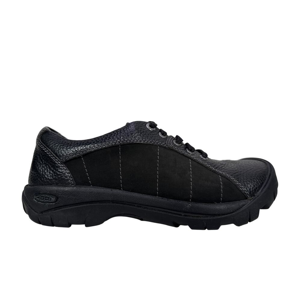 Keen Presidio Casual Shoes Womens 11 Black Leather Casual Comfort Lace Up